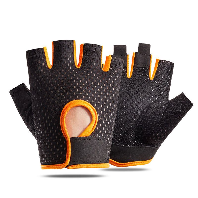 T-BAGWELL Cycling Gloves Half Finger Anti-slip A half finger black green XL