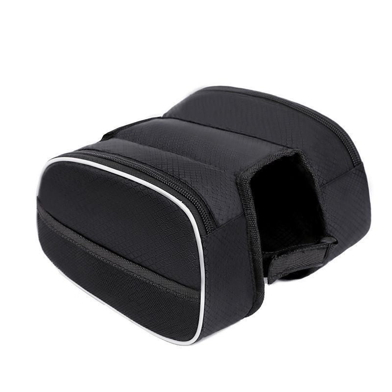 Bicycle Bag Oxford Cloth Storage Front Beam Black plus size M **standard