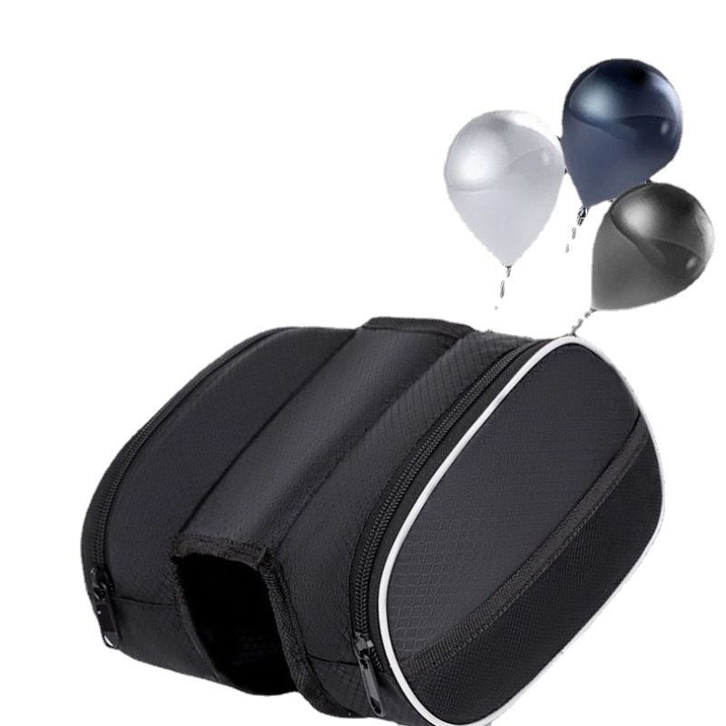 Bicycle Bag Oxford Cloth Storage Front Beam Black plus size G **standard