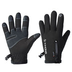 Yuejun Winter Cycling Gloves Fleece Lined Touchscreen HX-06 flip gray XL