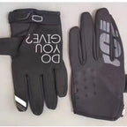 LOHAS FOX Winter Fleece Cycling Gloves Nylon Long Finger Black XL