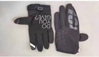 LOHAS FOX Winter Fleece Cycling Gloves Nylon Long Finger Black XXL