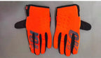 LOHAS FOX Winter Fleece Cycling Gloves Nylon Long Finger Orange XXL