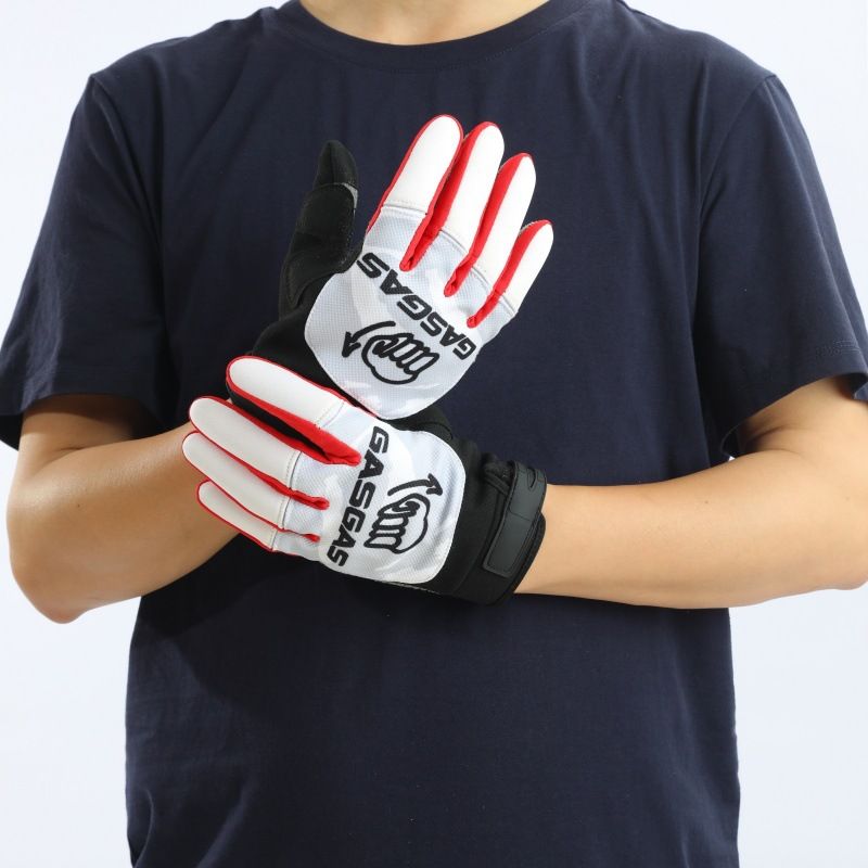 FISD Cycling Gloves Red Blue Breathable Wear Resistant White L