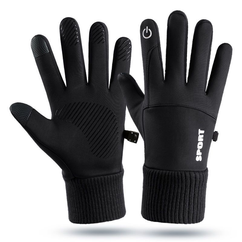 sangenren Winter Touchscreen Cycling Gloves Nylon. Autumn/winter collection switch - black One size fits all
