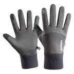 sangenren Winter Touchscreen Cycling Gloves Nylon. Autumn/winter collection switch - gray One size fits all
