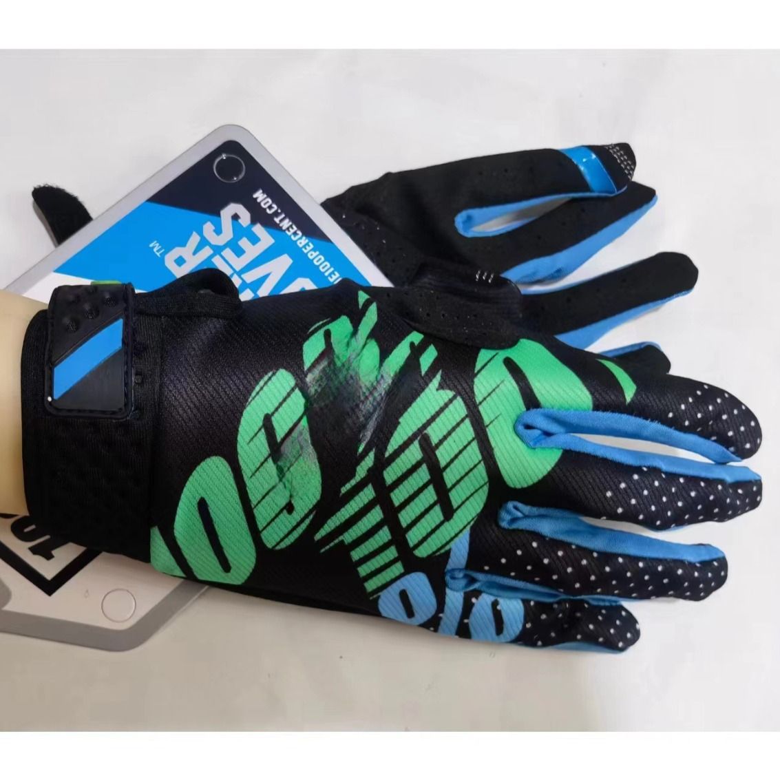 LOHAS FOX Cycling Gloves Nylon Wear Resistant Long. Small grid