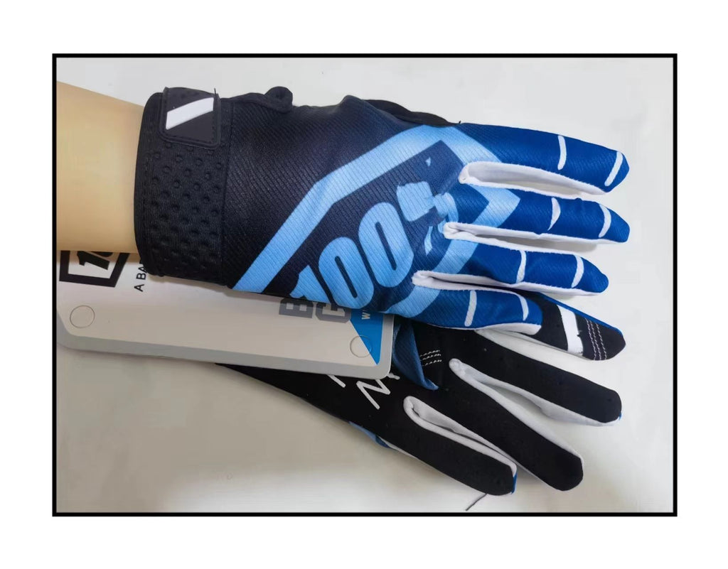 LOHAS FOX Cycling Gloves Nylon Wear Resistant Long. Black blue