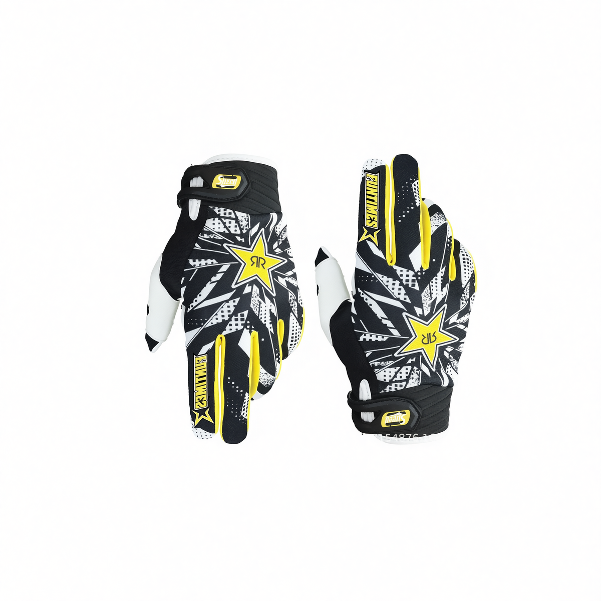Funtimes Nylon Cycling Gloves Full Finger Adult Yellow XL