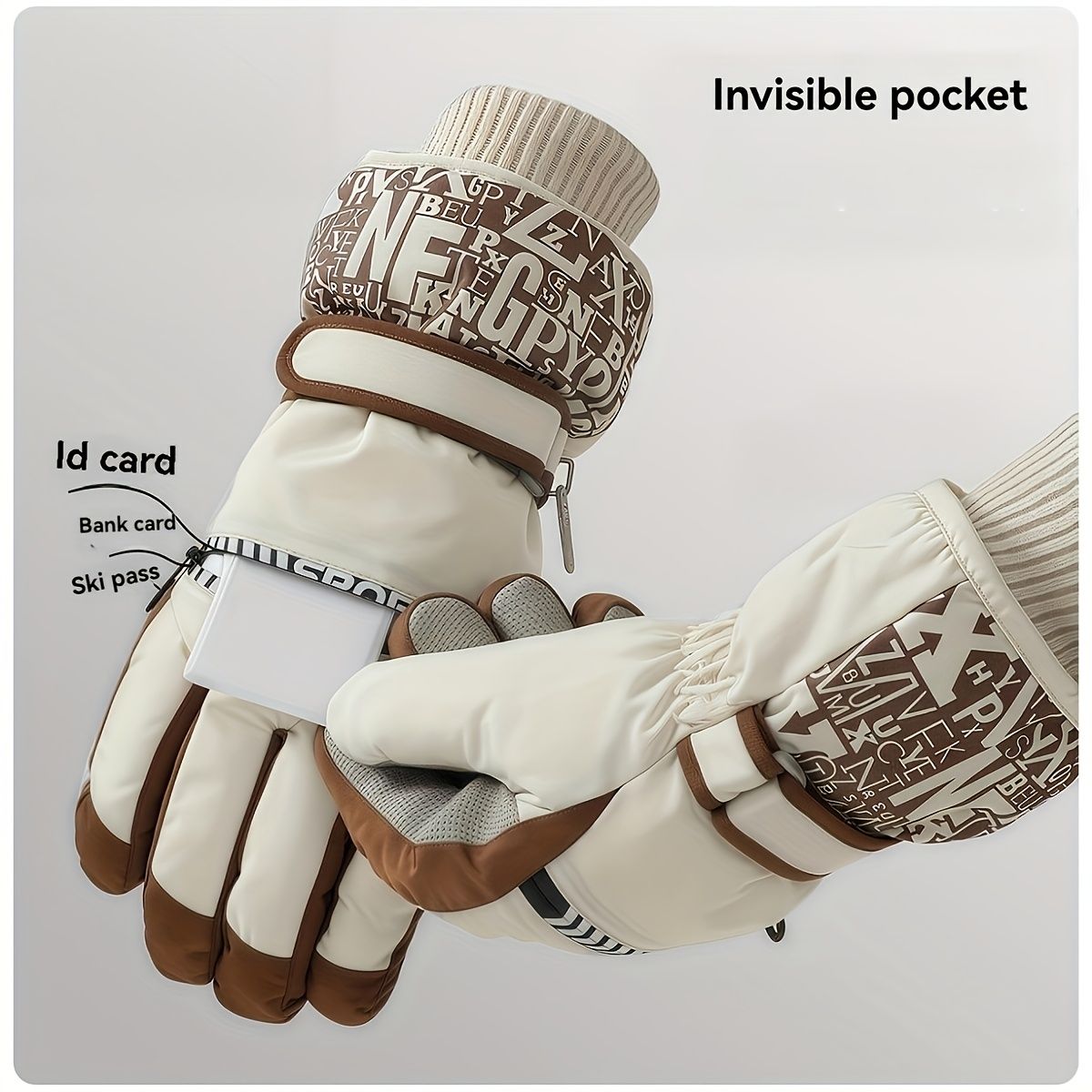 Winter Snow Ski Gloves with Touchscreen Compatibility, Windproof and Waterproof, Thick Fleece Lining, Adjustable Wrist Strap, Ideal for Outdoor Sports and Daily Cold Weather Use (Navy)