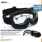 DOTUGE DGZ-Z12 Ski Goggles with REVO Coating, Anti-Fog, HD Dual-Layer PC Lens, TPU Frame, Impact-Resistant Sponge, Adjustable Strap, Large Field Cylindrical Design, Compatible with Prescription Glasses, Ideal for Snow Sports, Skiing, Snowboarding, and Mou