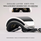 DOTUGE Kids Snow Goggles with Magnetic Flip Design, Anti-Fog HD Lens & UV400 Protection, Compatible with Prescription Glasses, Ideal for Skiing, Snowboarding, and Winter Outdoor Adventures (E)