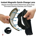 New Magnetic Ski Goggles with Cylindrical Lens, Anti-Fog Snow Glasses for Outdoor Skiing, Snowboarding, and Mountaineering – Universal Fit for Men, Women, and Youth (Blush)