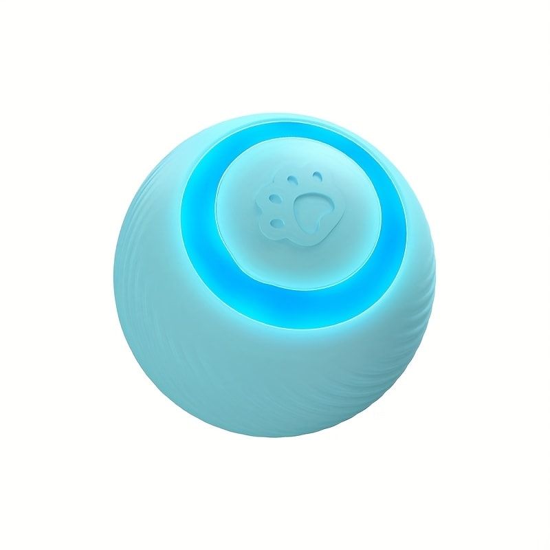 Interactive Rolling Cat Toy Ball with Automatic Movement, Bounce & Spin, USB Rechargeable for Indoor Play, Stimulates Hunting Instincts (Pink)