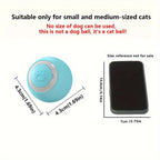 Interactive Rolling Cat Toy Ball with Automatic Movement, Bounce & Spin, USB Rechargeable for Indoor Play, Stimulates Hunting Instincts (Pink)