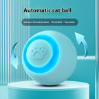Interactive Rolling Cat Toy Ball with Automatic Movement, Bounce & Spin, USB Rechargeable for Indoor Play, Stimulates Hunting Instincts (Blue)