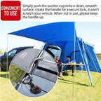 Heavy-Duty Suction Cup Anchor with Dual Hooks for Car, Camping, and Home Use – Secure Tent, Tarp, and Gear on Smooth Surfaces with Reusable Vacuum Mount, 2-Pack (2PCS)