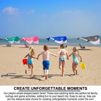 Whale-Shaped Beach Wind Shelter – Ultra-Light 1 kg Portable Sun Shade Tent, Spacious for 2-3 People, Quick Setup Open Design for Seaside Relaxation and Family Outings (Green)