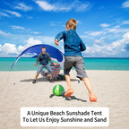 Whale-Shaped Beach Wind Shelter – Ultra-Light 1 kg Portable Sun Shade Tent, Spacious for 2-3 People, Quick Setup Open Design for Seaside Relaxation and Family Outings (Pink)