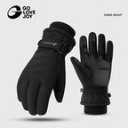 Unisex Winter Ski Gloves with Touchscreen Compatibility, Thick Fleece Lining, Windproof, Anti-Slip Grip for Snowboarding, Hiking, and Cold Weather Daily Commute (L, White)