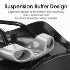 Mountain Bike Saddle Bike Parts Mountain Biking Ergonomic Bike Seat Durable - Black - Size L