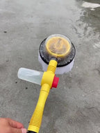 Yellow Black automatic rotating car wash brush, integrated flushing car brush, high-quality car cleaning tool, efficient car washing supplies, soft bristle car wash brush, Australia