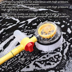 Yellow Black automatic rotating car wash brush, integrated flushing car brush, high-quality car cleaning tool, efficient car washing supplies, soft bristle car wash brush, Australia