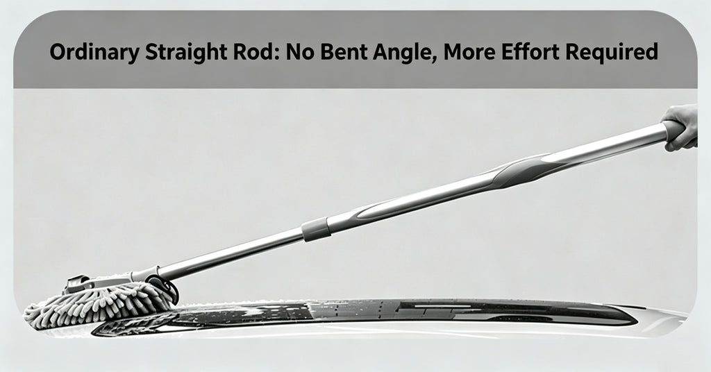 Three section telescopic bending rod does not damage the car paint, wiping and washing the car brush