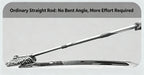Three section telescopic bending rod does not damage the car paint, wiping and washing the car brush
