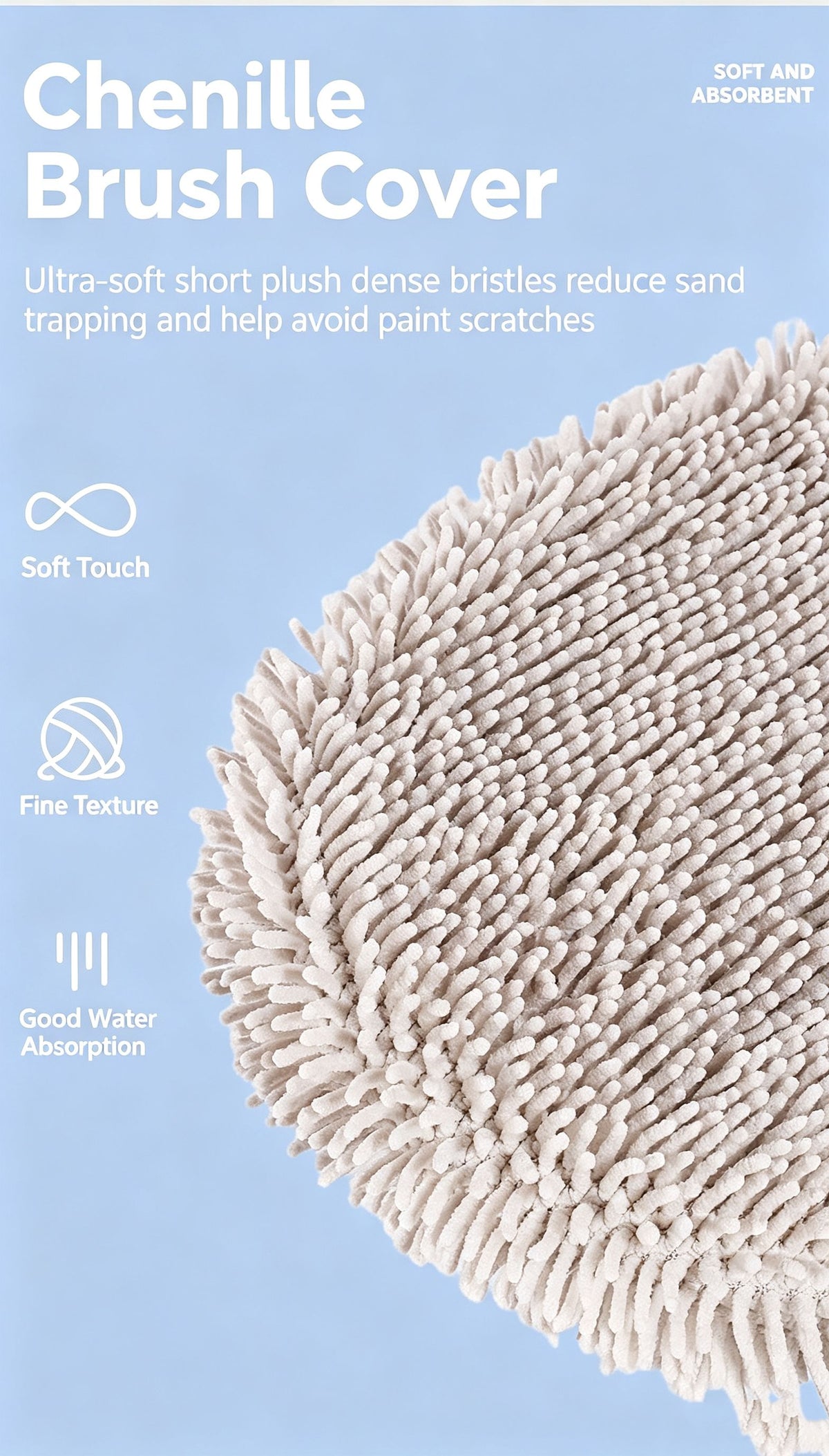 Three section telescopic bending rod does not damage the car paint, wiping and washing the car brush
