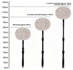 Three section telescopic bending rod does not damage the car paint, wiping and washing the car brush