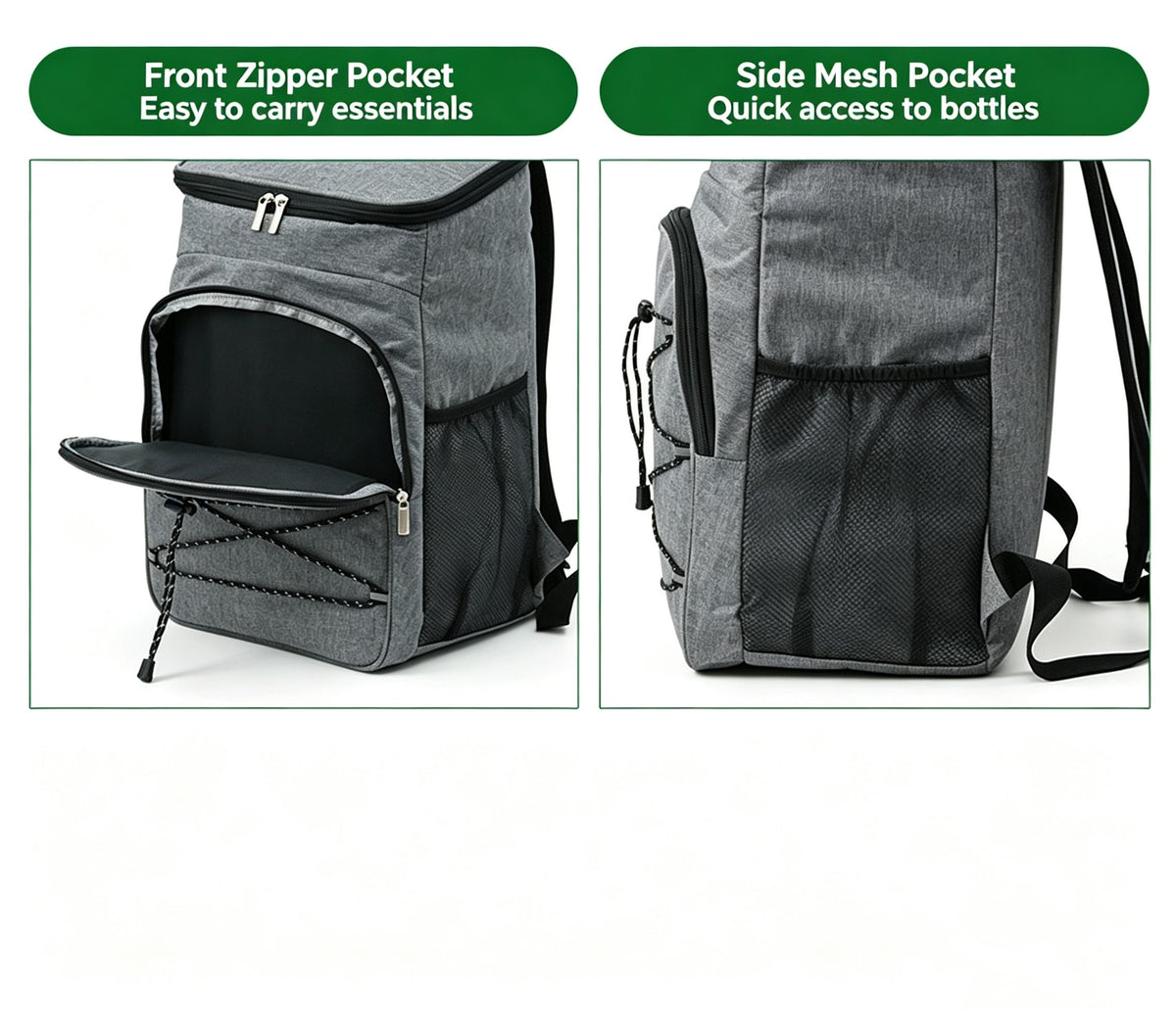 Double shoulder waterproof Oxford cloth insulation bag 23L
