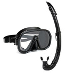 Outdoor Breathing Tube Glass Diving Set,black