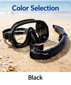 Outdoor Breathing Tube Glass Diving Set,black