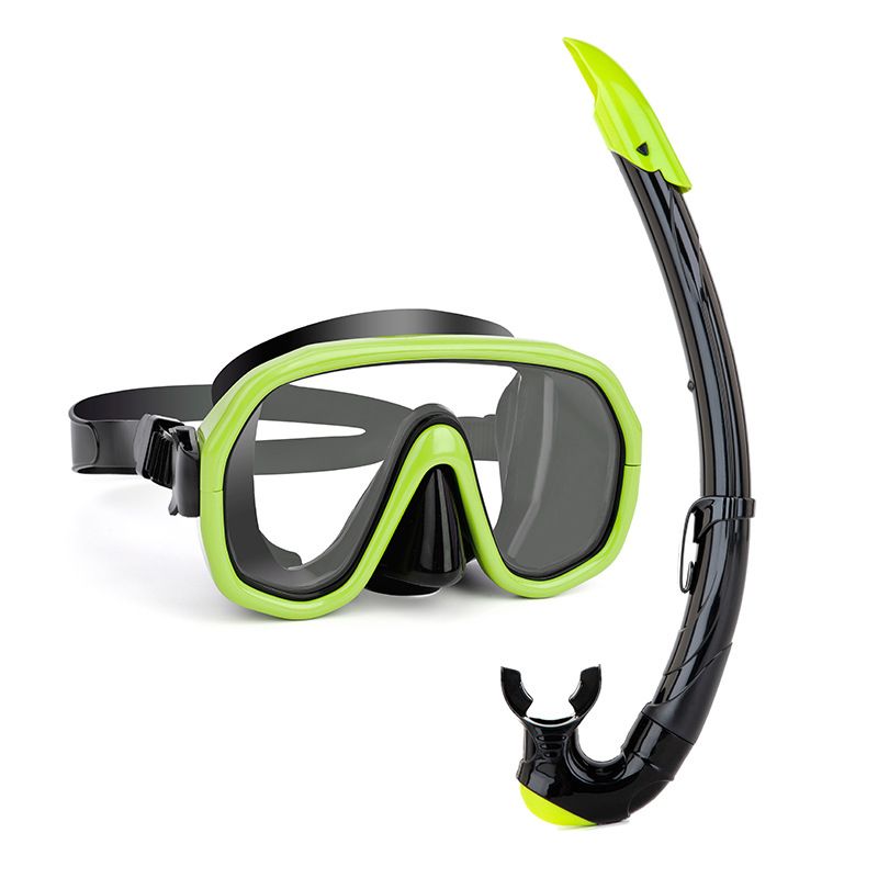Outdoor Breathing Tube Glass Diving Set,yellow