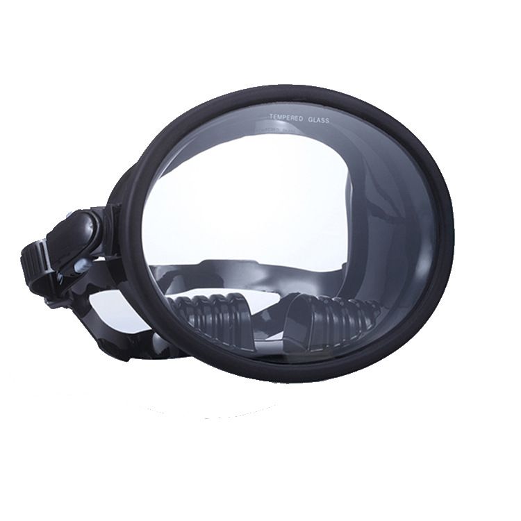 Panoramic silicone large field of view one-piece diving mirror