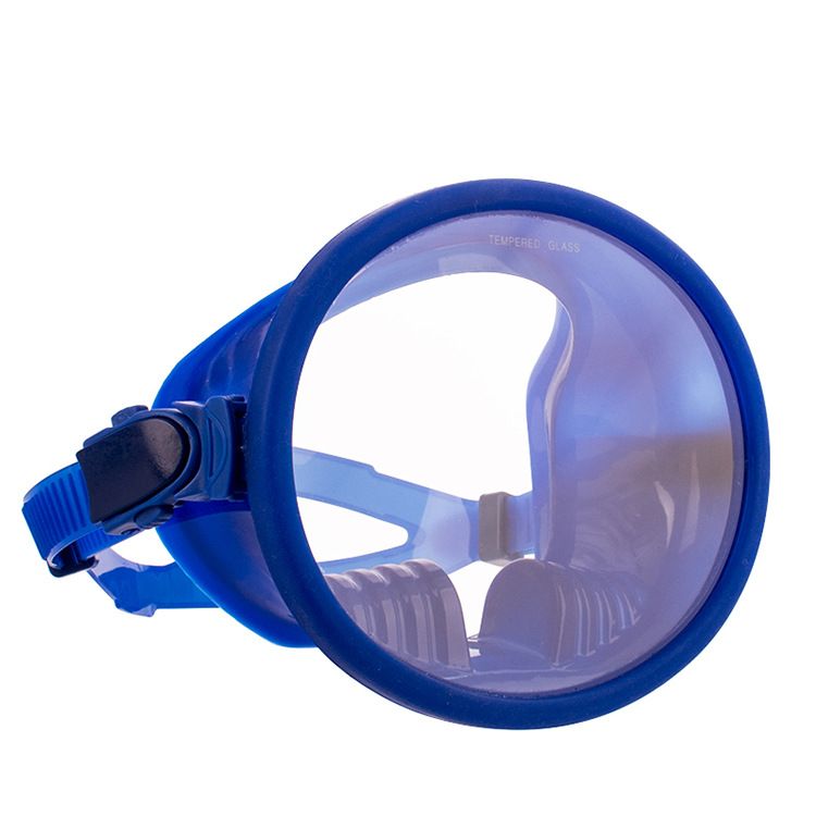 Panoramic silicone large field of view one-piece diving mirror