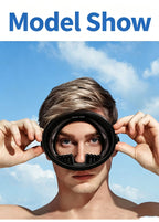 Panoramic silicone large field of view one-piece diving mirror
