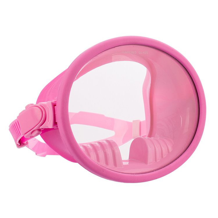 Panoramic silicone large field of view one-piece diving mirror
