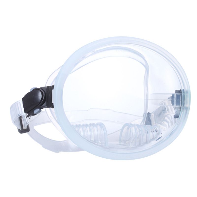 Panoramic silicone large field of view one-piece diving mirror