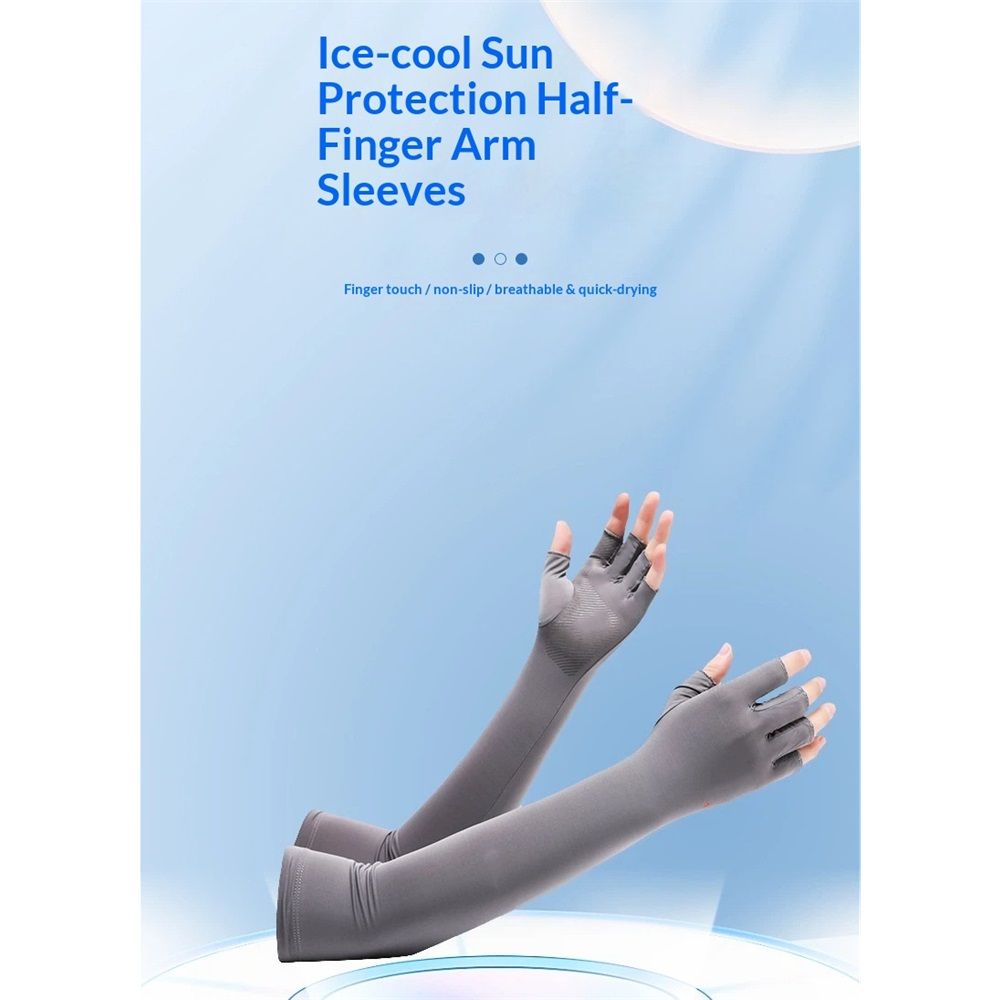 2 pairs Arm Sleeves for Men Women Cooling UV Protective Sleeves UV Protection Gloves Sun Protection Gloves Men Women for Outdoor,Hunting