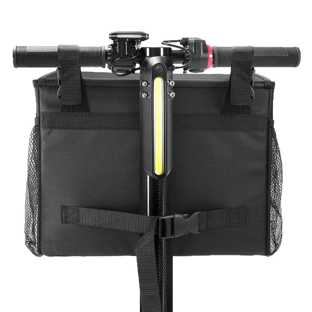 Electric Scooter Basket - Convenient Mobility Scooter Bag With Pocket and Cup Holders, Easy Installation for Bike, Mobility Scooter Accessories for Adults（Storage bag only）