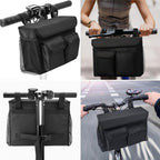 Electric Scooter Basket - Convenient Mobility Scooter Bag With Pocket and Cup Holders, Easy Installation for Bike, Mobility Scooter Accessories for Adults（Storage bag only）