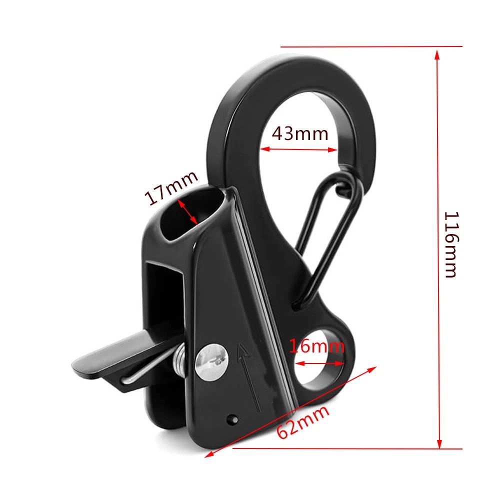 Boat Anchor Hook Sliding Hook,Stainless Steel Easy to Use Knotless Anchor System with Quick Release for 5/8" Rope Jet Skis Pontoon