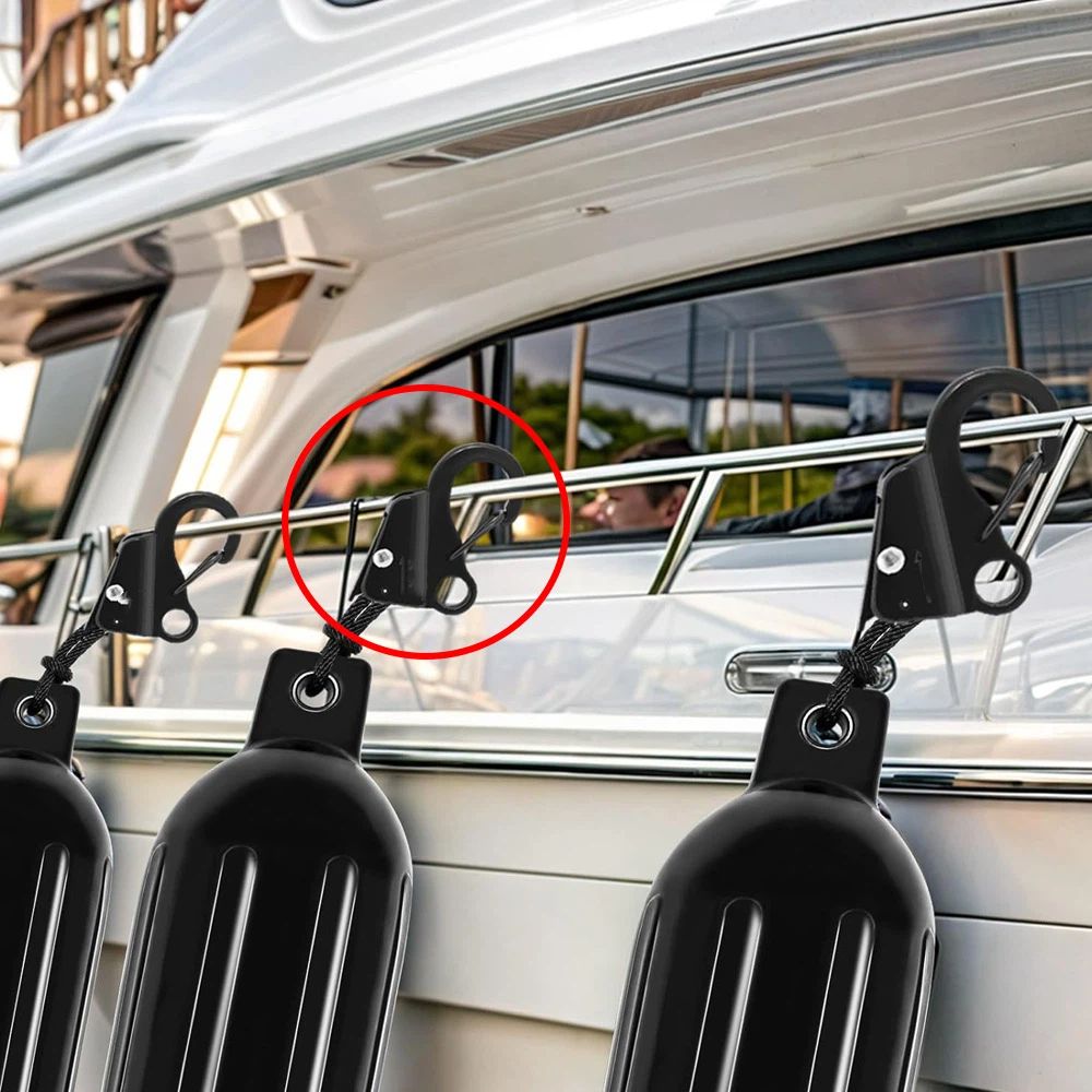 Boat Anchor Hook Sliding Hook,Stainless Steel Easy to Use Knotless Anchor System with Quick Release for 5/8" Rope Jet Skis Pontoon