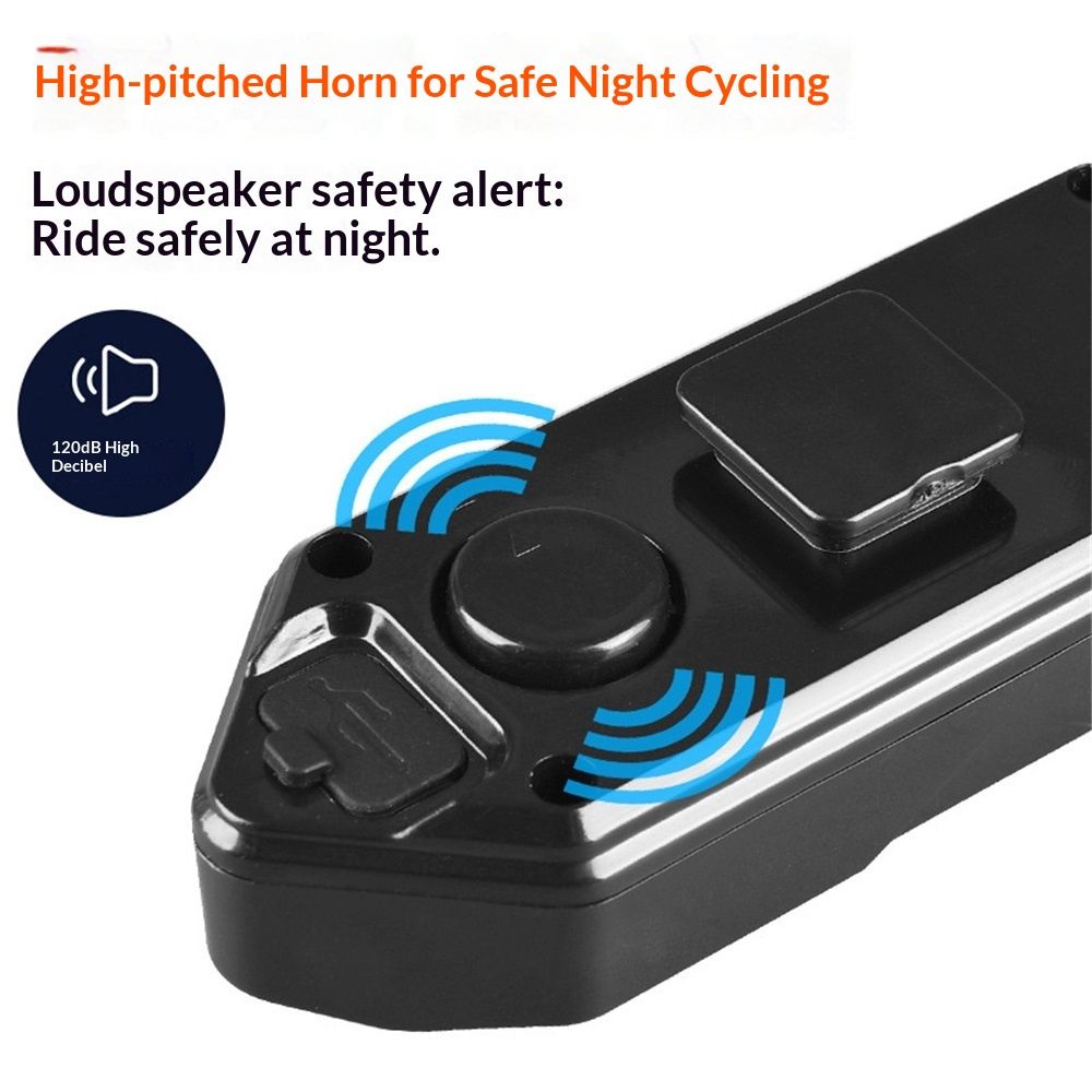 Smart Bike Tail Light with Turn Signals, USB Rechargeable Wireless Bicycle Turn Signal Lights, Remote Control Waterproof Rear Safety Warning Light for ebike Scooters
