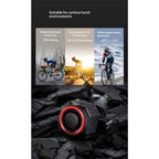 Bike Turn Signals, Bicycle Tail Light with Turn Signals, Bike Tail Light USB Rechargeable with Horn, IP65 Waterproof Anti-Theft Alarm,for Bicycle, Ebike, Scooter