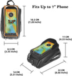 Bike Frame Bag, Mountain Bike Phone Holder Bag for Road and Mountain Bikes Cycling Storage Bags