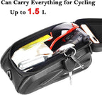 Bike Frame Bag, Mountain Bike Phone Holder Bag for Road and Mountain Bikes Cycling Storage Bags