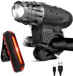 Ultra Bright Bike Lights for Night Riding Rechargeable Led for Bycicles Weather Resistant Multiple Modes. Tubular mounting MTB Road Cyclocross Ebike Mini Bike Scooter